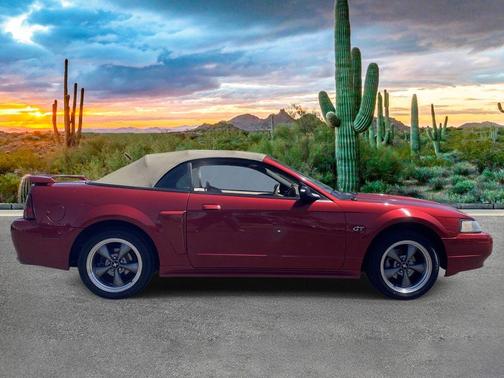 Red 2003 Ford Mustang GT