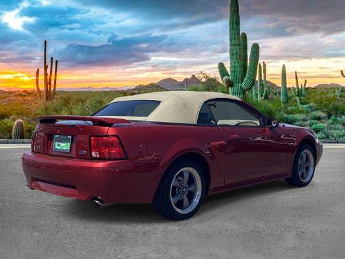 Red 2003 Ford Mustang GT
