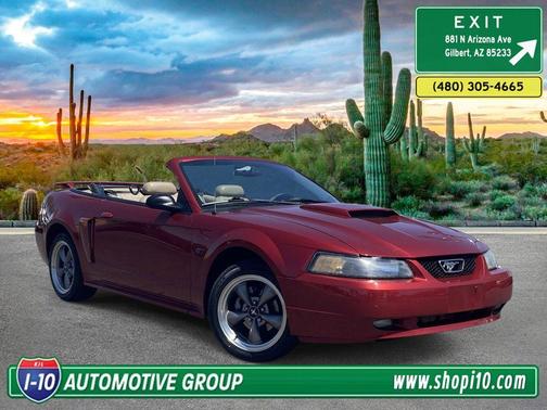 Red 2003 Ford Mustang GT