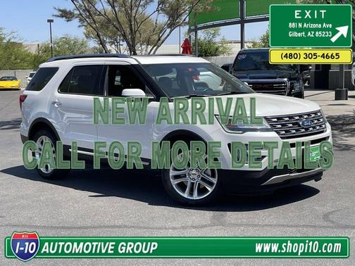 White Platinum Tri-Coat Metallic 2017 Ford Explorer Limited