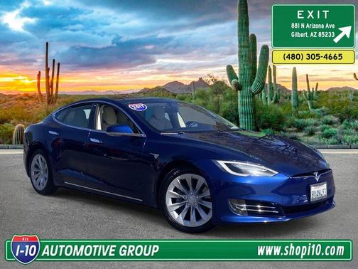 Deep Blue Metallic 2017 Tesla Model S 75D