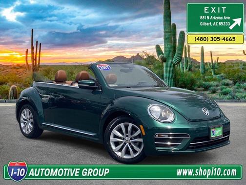 Bottle Green w/ Black Top 2017 Volkswagen Beetle 1.8T Classic