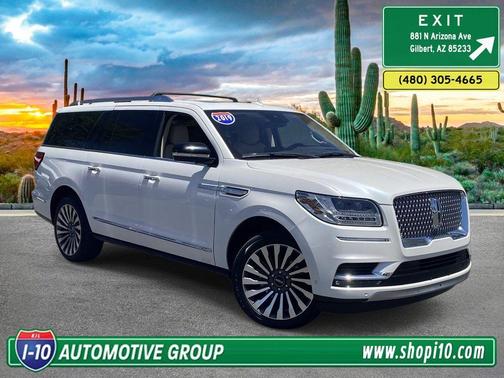 White Platinum Tri-Coat Metallic 2019 Lincoln Navigator L Reserve