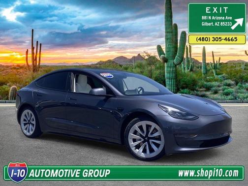 Gray 2022 Tesla Model 3 Base