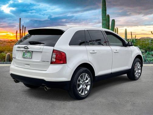 White Platinum Tri-Coat Metallic 2014 Ford Edge Limited