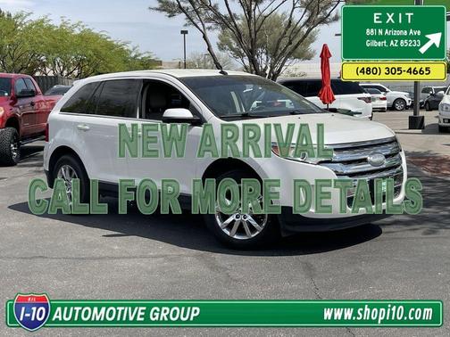 White Platinum Tri-Coat Metallic 2014 Ford Edge Limited
