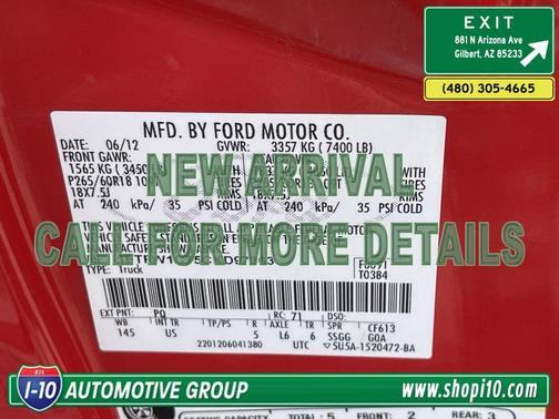 Race Red 2012 Ford F-150 XLT