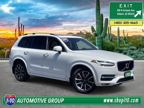 Crystal White Pearl Metallic 2017 Volvo XC90 T6 Momentum