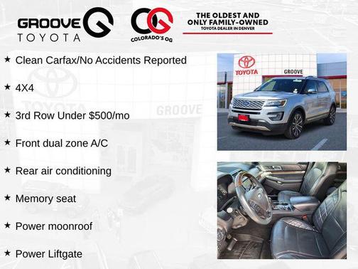 Ingot Silver 2017 Ford Explorer Platinum
