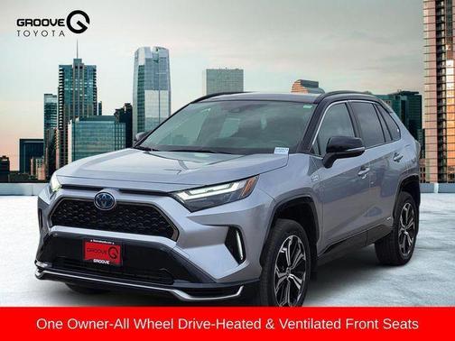 Silver Sky Metallic/Midnight Black Metallic 2023 Toyota RAV4 Prime XSE