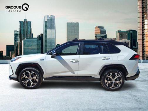 Wind Chill Pearl/Midnight Black Metallic 2023 Toyota RAV4 Prime XSE