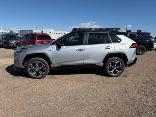 Silver Sky Metallic/Midnight Black Metallic 2024 Toyota RAV4 Prime XSE