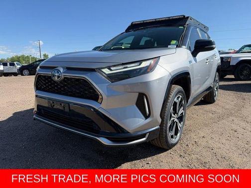 Silver Sky Metallic/Midnight Black Metallic 2024 Toyota RAV4 Prime XSE