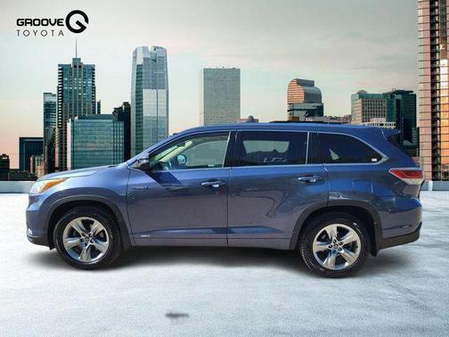 Shoreline Blue Pearl 2016 Toyota Highlander Hybrid Platinum