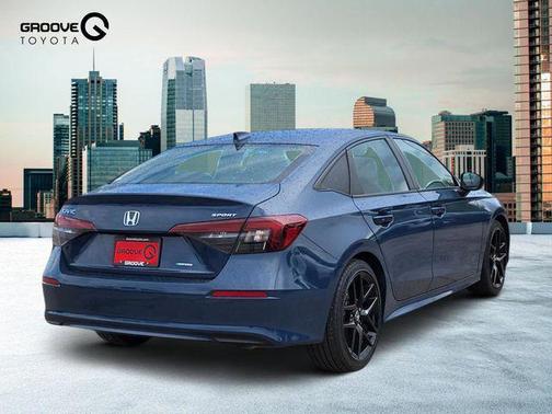 Blue Lagoon Pearl 2025 Honda Civic Hybrid Sport