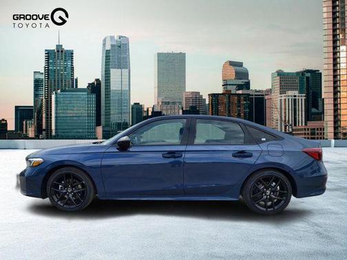 Blue Lagoon Pearl 2025 Honda Civic Hybrid Sport