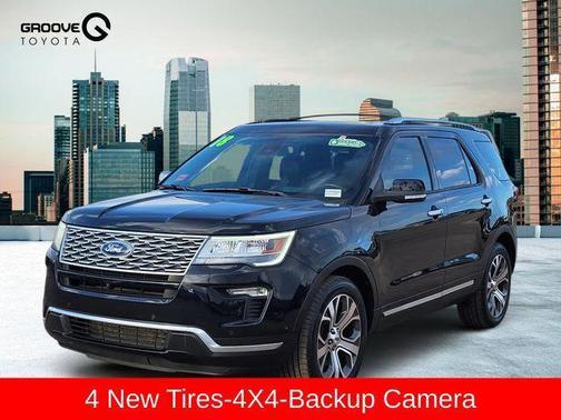 Shadow Black 2018 Ford Explorer Platinum