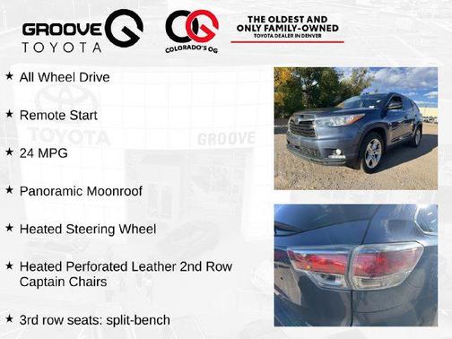 Shoreline Blue Pearl 2015 Toyota Highlander Limited Platinum