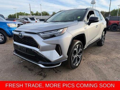 Silver Sky Metallic/Midnight Black Metallic 2024 Toyota RAV4 Prime XSE