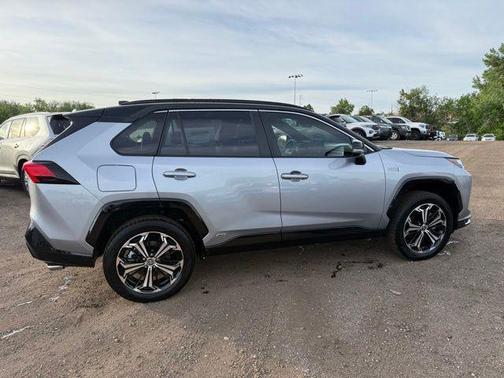 Silver Sky Metallic/Midnight Black Metallic 2024 Toyota RAV4 Prime XSE