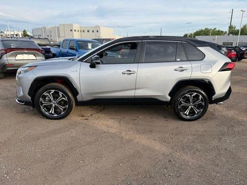 Silver Sky Metallic/Midnight Black Metallic 2024 Toyota RAV4 Prime XSE