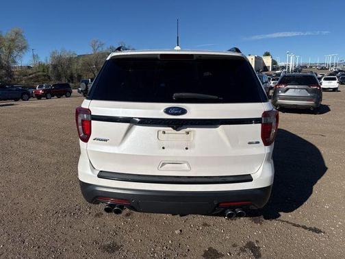 White Platinum 2018 Ford Explorer Sport