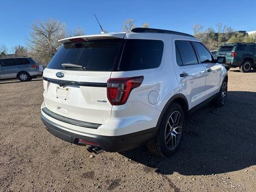 White Platinum 2018 Ford Explorer Sport