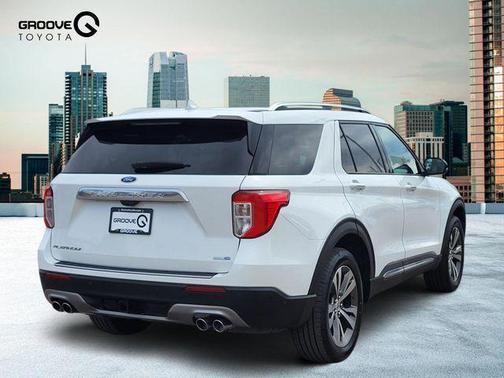 Star White Metallic Tri-Coat 2020 Ford Explorer Platinum