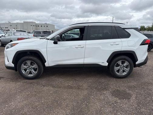White 2022 Toyota RAV4 Hybrid LE