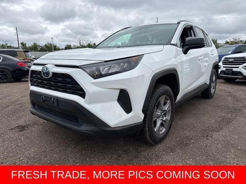 White 2022 Toyota RAV4 Hybrid LE