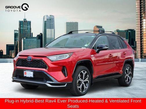 Supersonic Red/Midnight Black Metallic 2021 Toyota RAV4 Prime XSE