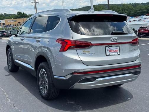 Shimmering Silver 2023 Hyundai SANTA FE HEV Blue