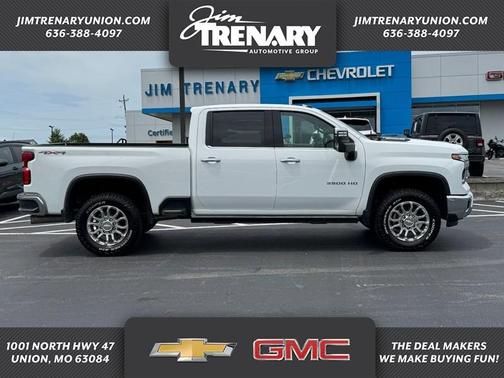 Summit White / White 2024 Chevrolet Silverado 3500 LTZ