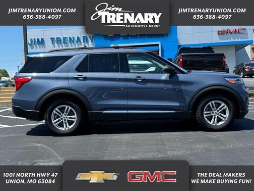 Infinite Blue Metallic Tinted Clearcoat 2021 Ford Explorer XLT
