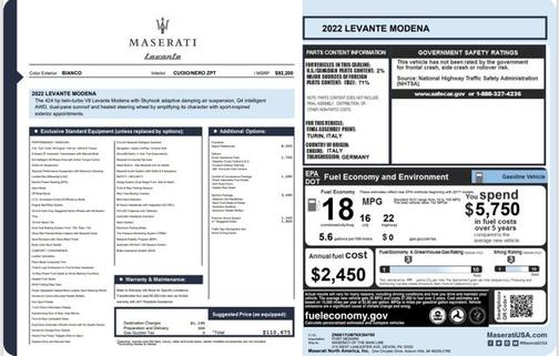 2022 Maserati Levante Modena