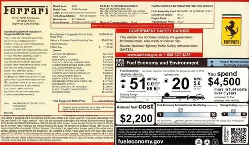 2023 Ferrari SF90 Stradale Coupe