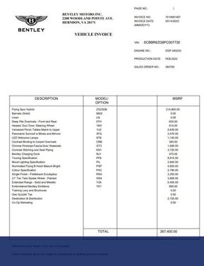 2023 Bentley Flying Spur Hybrid Hybrid