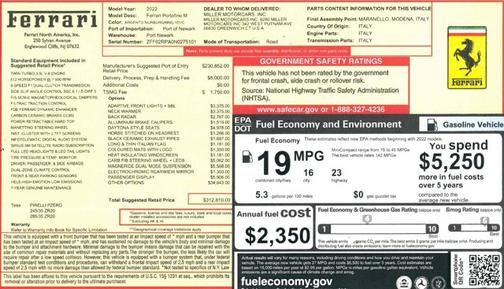 2022 Ferrari Portofino Base