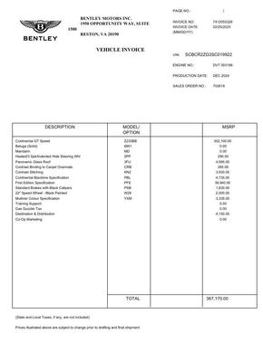 2025 Bentley Continental GT Speed