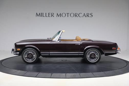 Dark Red 1970 Mercedes-Benz 280SL Convertible