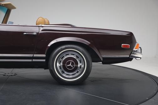 Dark Red 1970 Mercedes-Benz 280SL Convertible