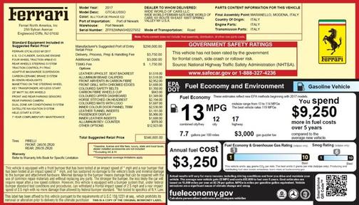 2017 Ferrari GTC4Lusso V12