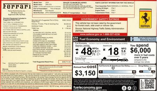 2024 Ferrari 296 GTS Convertible