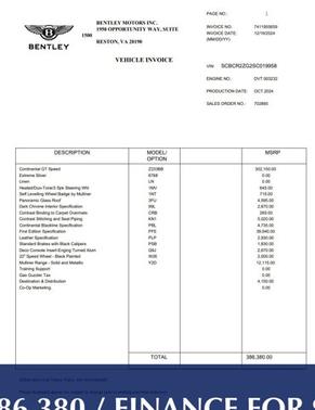 2025 Bentley Continental GT Speed