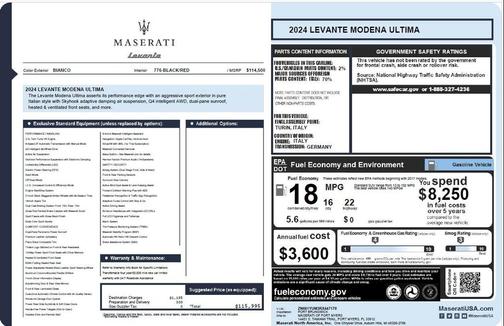 2024 Maserati Levante Modena Ultima