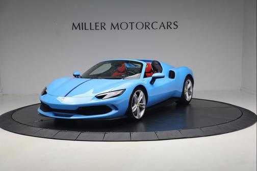 Blu Soltani Mica 2025 Ferrari 296 GTS Convertible