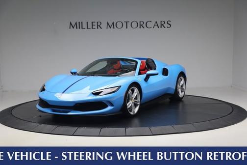 Blu Soltani Mica 2025 Ferrari 296 GTS Convertible