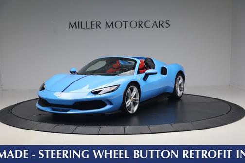 Blu Soltani Mica 2025 Ferrari 296 GTS Convertible