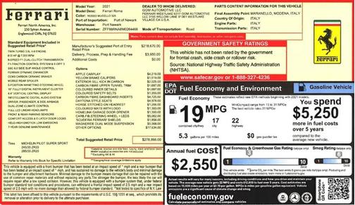 2021 Ferrari Roma Coupe