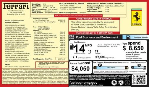 Nero 2013 Ferrari 458 Italia Base